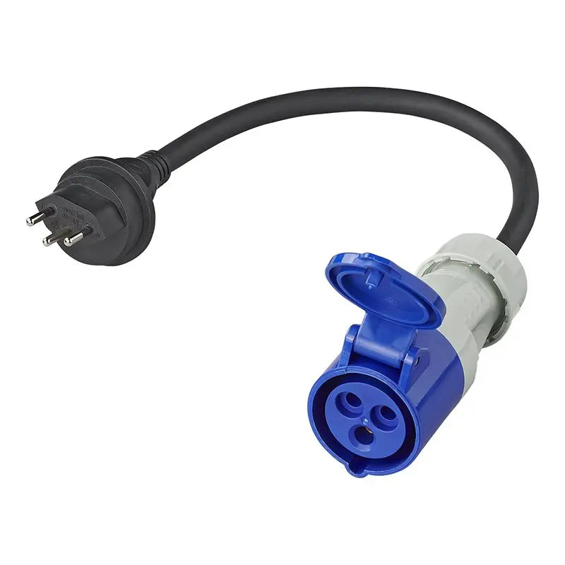 CEE-Adapterkabel mit Schweizer Stecker, 40 cm, 3 × 2,5 mm²