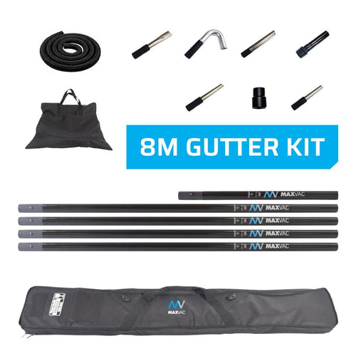EasyReach Gutter Cleaning Starter Kit, Carbon Fiber, 8m