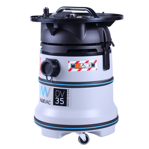 Powerful Industrial Dust Extractor for use in construction, woodwork shops, DIY and renovations - Certified M Class 35Ltr Vacuum, with Power Take-Off Air Supply, complete wand & accessories kit - Dust Arrest